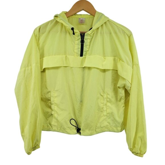 No Boundaries Yellow Hooded Windbreaker Jacket S/CH (3-5) Recycled Polyester Mat - Picture 1 of 5